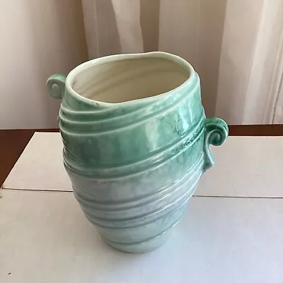 Buy Sylvac Pottery Green And Cream Vase 684 • 5£