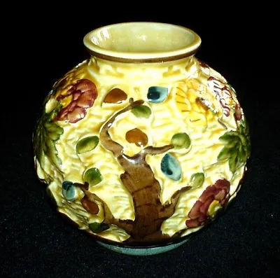 Buy H J Wood Indian Tree Staffordshire Hand Painted 574 4¾ Inch High Vase • 9.99£