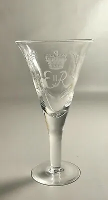 Buy Thomas Webb Queens Coronation Engraved 1953 Glass Goblet. • 35£