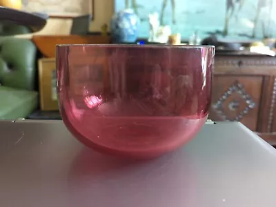 Buy Antique 19th Century Cranberry Glass Finger Bowl • 9.99£