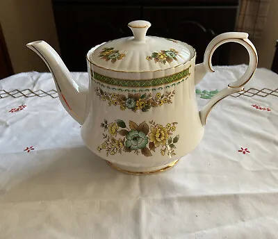 Buy Vintage Royal Stafford Bone China Large Teapot DoveDale Pattern New Price • 20£
