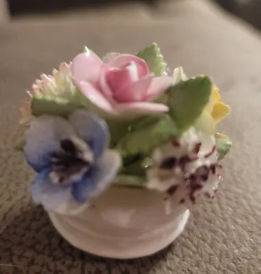 Buy Royal Adderley England Floral Bone China Mini Figurine Porcelain Bouquet RARE  • 23.69£