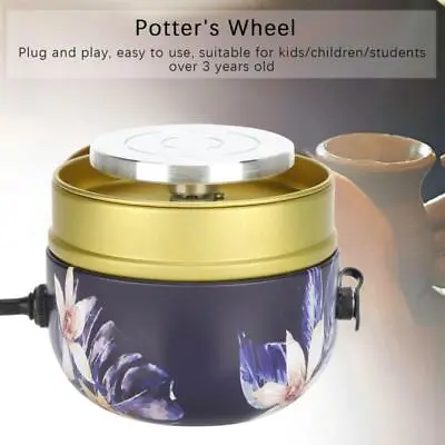 Buy Electric Pottery Wheel Kids DIY Clay Art Craft Machine Mini Artist Tool • 23.95£