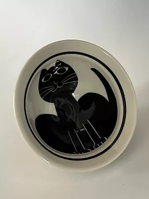 Buy Karen Donleavy Designs  KD  Hand Thrown Painted Cat Food Bowl Pottery Signed • 26.56£