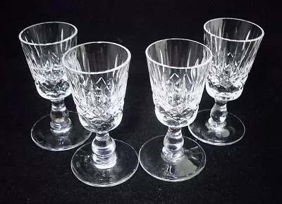 Buy Set Of 4 Edinburgh Crystal APPIN Tiny Size Liqueur Tot Shot Glasses 3 H (signed) • 12.99£
