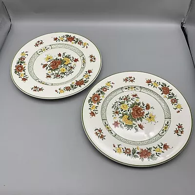 Buy Villeroy Boch Summerday 10.5  Dinner Plate Set Of 2 Mettlach Lithography Germany • 22.72£