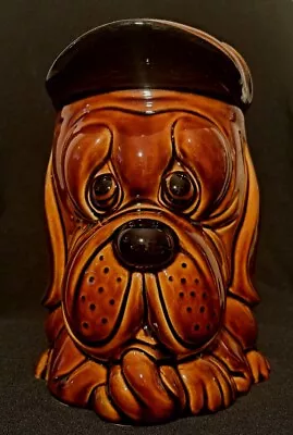 Buy Vintage PEK Brown Droopy Dog Biscuit Barrel Storage Jar Price Kingston P&K • 19.99£