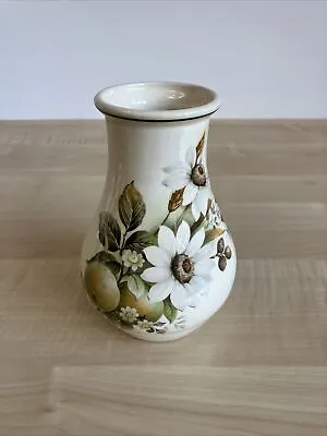 Buy Brixham Pottery Ltd Dawlish Small Vase Fruit Flowers Harvest Design Devon • 7.99£