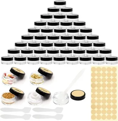 Buy Small Clear Containers Food Sample Pots Makeup Cream DIY Jars - 5g/5ml - 50pcs • 9.99£