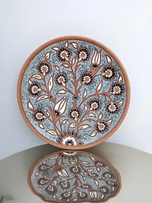 Buy Terracotta Wall Plate 21.5cm Hand Made Painted Bonis Pottery Rhodes Greece • 16£
