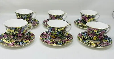 Buy Royal Victorian Fine Bone China Tea Set Made In England 6 Cups 6 Saucers • 50.53£