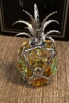 Buy Crystocraft Pineapple Ornament With Bohemian Crystals Yellow Green • 18£