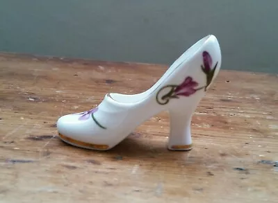 Buy Hammersley Victorian Violets Bone China Miniature Shoe • 4£