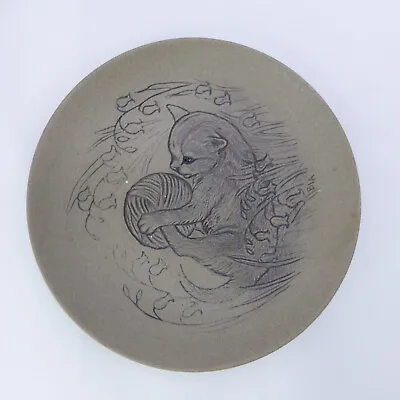 Buy Poole Pottery Kitten & Ball Of Wool Ceramic Display Plate Nicola Massarella • 9£