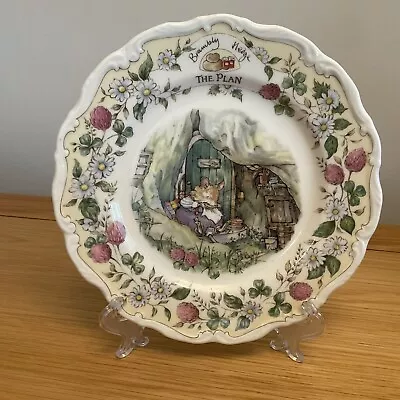Buy ROYAL DOULTON BRAMBLY  HEDGE PLATE 20 Cm “The Plan”  1991. Boxed • 52.65£