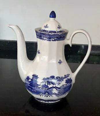 Buy Willow Pattern Blue & White Coffee Pot Wade Ceramics Commissioned By Ringtons    • 16.99£