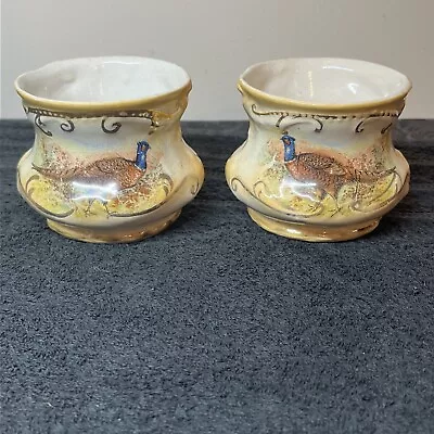 Buy Vintage Pair Of Pheasant Pottery Bowls/Pots. • 18.99£