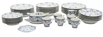 Buy Copenhagen Blue Fluted Full Lace Tableware, *sold Individually, Take Your Pick* • 80.99£