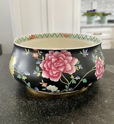 Buy Antique Maling Cetem Ware Bowl With Floral Chinoiserie Design C. 1912-1920 • 47.29£