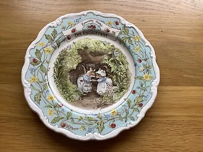 Buy Brambly Hedge Occasions  Plate  -  The  Engagement -  Royal Doulton • 15.10£
