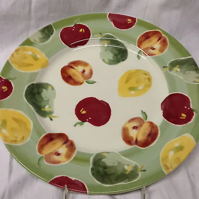 Buy Royal Stafford Fruit Dinner Plate 11  Apples Pears Lemons Green Band Rim • 38.41£