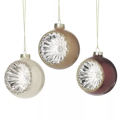 Buy Glass Handcrafted Baubles Premium Traditional Christmas Tree Decoration • 18.90£