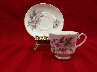 Buy Duchess Fine Bone China Pale Violets Tea Cup And Saucer Set • 14.07£