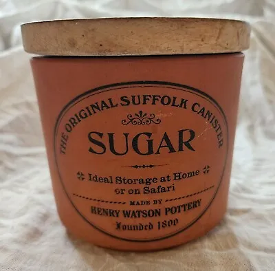 Buy Henry Watson Pottery The Original Suffolk Canister SUGAR Storage Pot Container • 4.99£