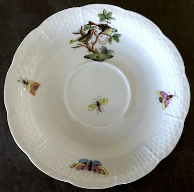 Buy 734/RO Herend Hungary Rothschild Bird HP Porcelain Tea Saucer Motif #11  (#1) • 33.19£