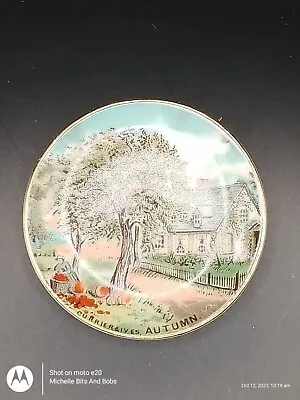 Buy Set Of Two Miniature Plates Depicting Houses And Trees • 2.50£