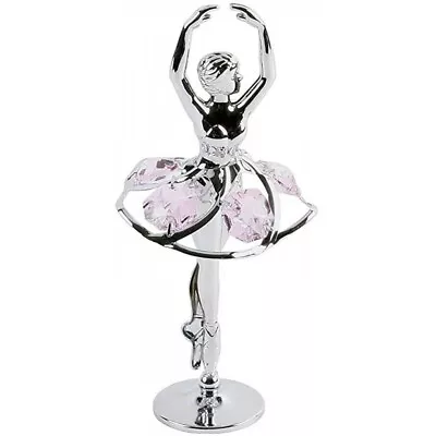 Buy Crystocraft Ballerina Crystal Ornament With Swarovski Elements Gift Boxed Pink • 21.99£