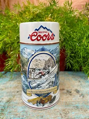 Buy Vintage Old Original Coors The Rocky Mountain Legend Porcelain Stein Mug • 82.42£