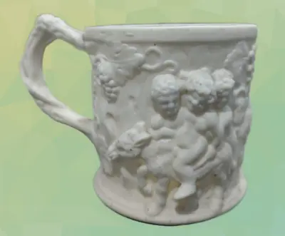 Buy Rare Minton Antique 19th Century Parian Ware Porcelain Bacchus Tankard Mug C1835 • 175£