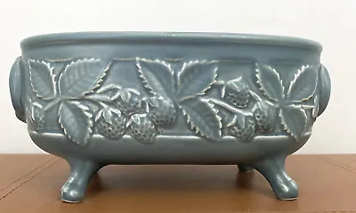 Buy Vintage Holkham Pottery Blue Planter Mantle Vase Ceramic Strawberry Design • 19.99£