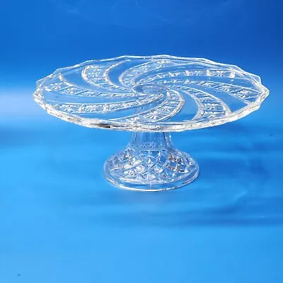 Buy Baccarat? Crystal Footed Pedestal Cake/Pie Stand Plate - High Quality Cut Glass • 43.76£