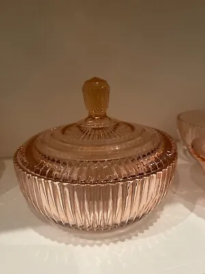 Buy Anchor Hocking Rare Queen Mary Pink Depression Glass 5 X 3h Inches Mayo Bowl & L • 52.26£