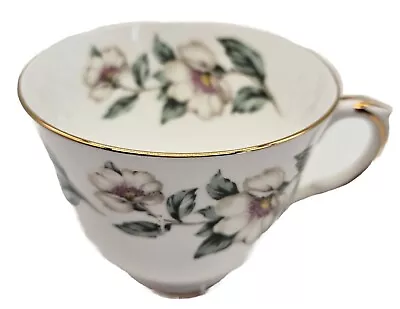 Buy Vintage Crown Staffordshire England Fine Bone China Teacup White Floral • 23.71£