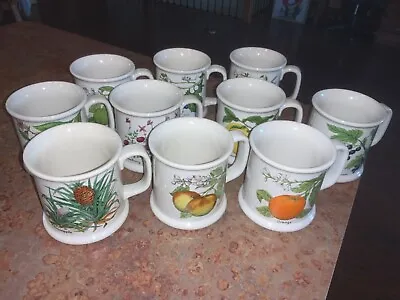 Buy Vintage Lot Of 10 Lauffer Gailstyn-sutton 12oz Fruit Mugs Japan - Free Shipping • 62.59£