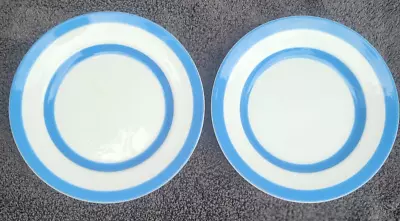 Buy 2 T.G. Green Gresley Cornishware Blue White Dessert / Bread Plates. 6 7/8 • 28.45£