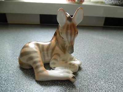 Buy Lomonosov Zebra Foal Figurine. Fully Stamped. Perfect Condition. • 16£
