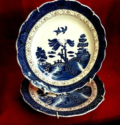Buy Royal Doulton Fine China Booths Real Old Willow Majestic Collection 2 Plates • 9£