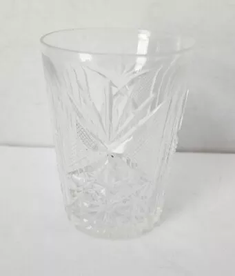 Buy Antique ABP American Brilliant Cut Glass Old Fashioned Tumbler 4  Tall #1 • 28.41£