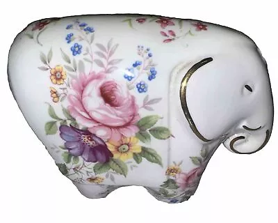 Buy Fenton China Company English Bone China Elephamt Figurine  Floral • 19.27£