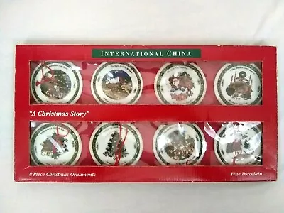 Buy Susan Winget International China  A Christmas Story  8 Piece Ornament Set  1996  • 24.09£