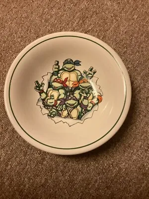 Buy Vintage 1990 Hornsea Pottery TNMT Teenage Ninja Mutant Turtles Breakfast Bowl • 5£