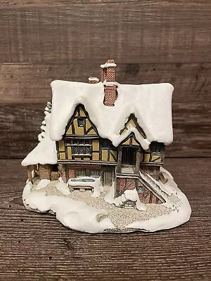 Buy Lilliput Lane Cottage Yuletide Inn Christmas Winter 1990 Collectible With Deed • 28.45£
