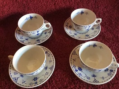 Buy Furnivals Denmark Tea/coffee Cups And Saucers X 4 • 16£
