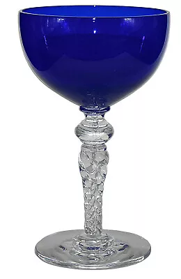 Buy Morgantown Ritz Blue / Cobalt Chateau #7653-1/2 Champagne Sherbet - 1930s  • 18.01£