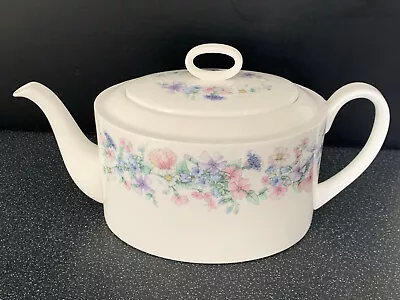 Buy Vintage Wedgwood Bone China  ANGELA  Floral Pattern Oval Teapot R4648 **Unused** • 27£