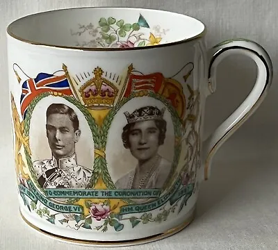 Buy Aynsley Bone China King George VI And Queen Elizabeth 1937 Coronation Mug. • 10£